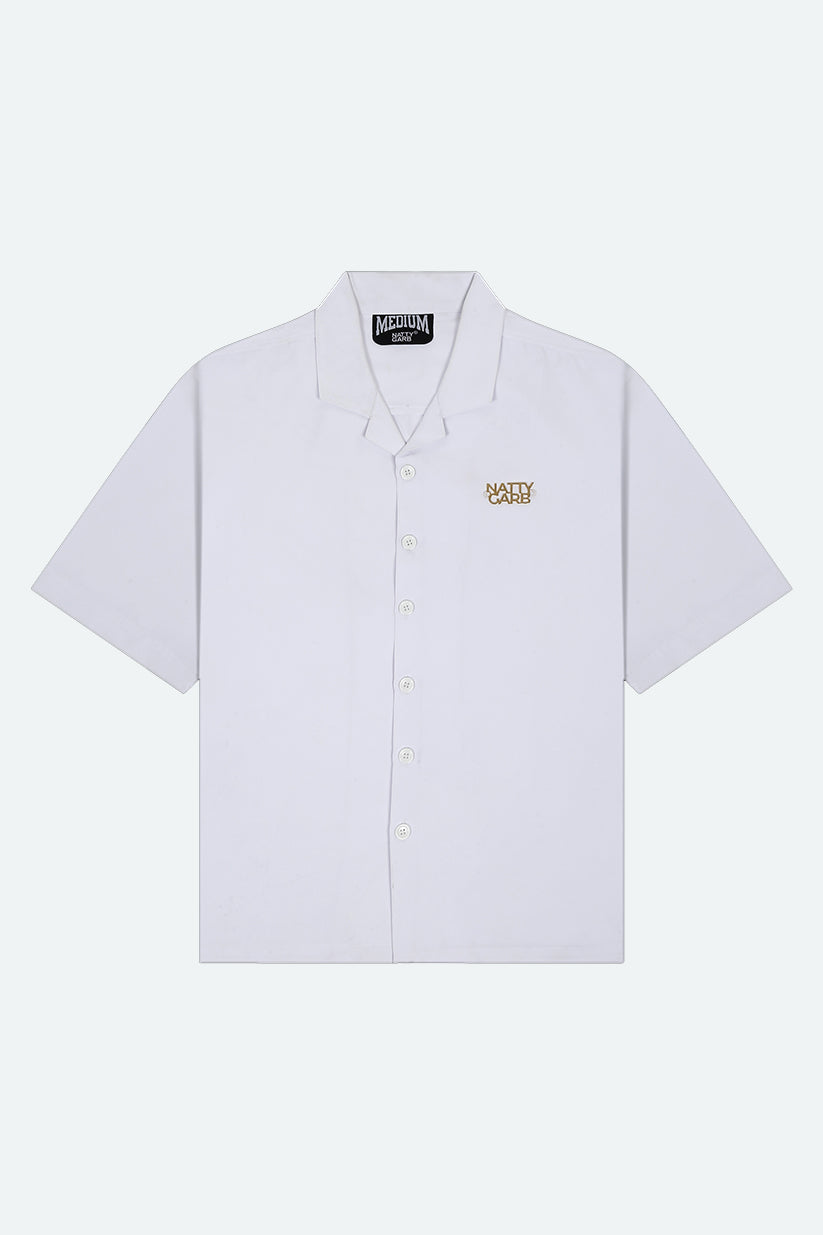 CUBAN COLLAR SHIRT (PEARL WHITE)