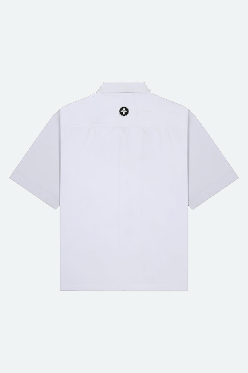 CUBAN COLLAR SHIRT (PEARL WHITE)