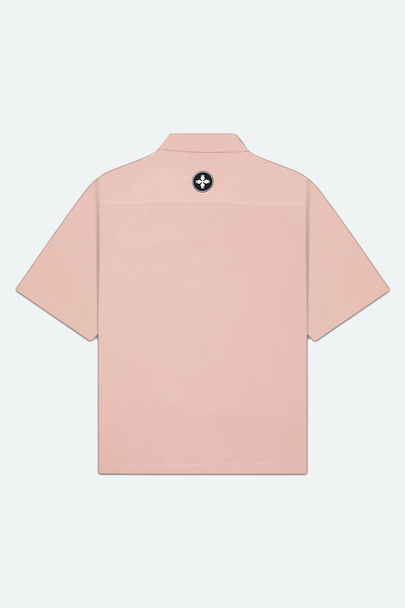 CUBAN COLLAR SHIRT (PASTEL PINK)