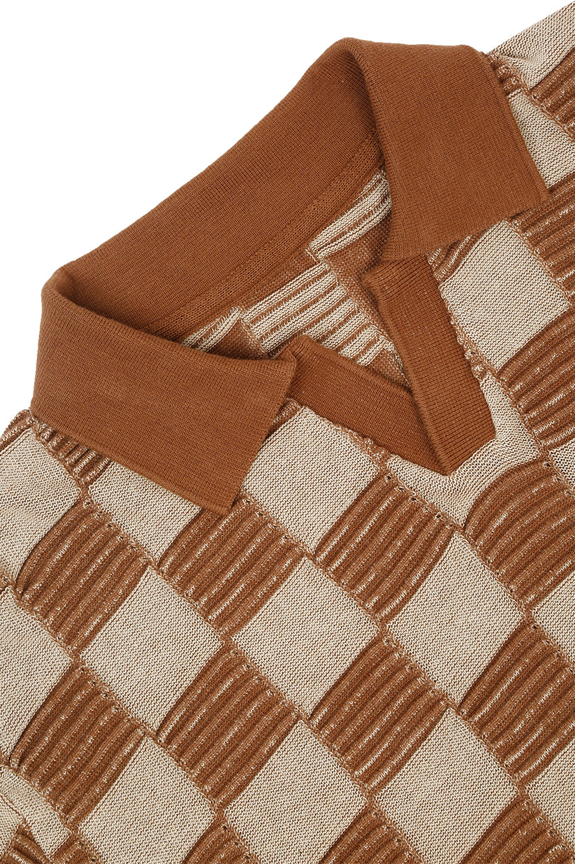 DAMIER POLO (COFFEE)