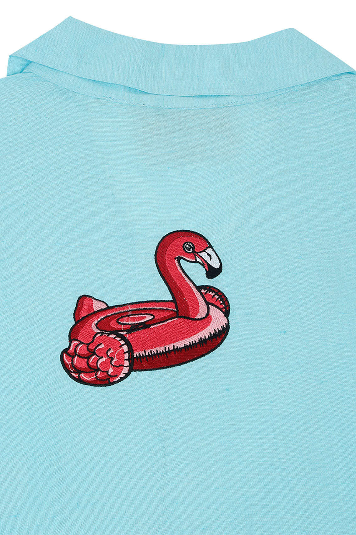 FLAMINGO FLOAT LINEN SHIRT