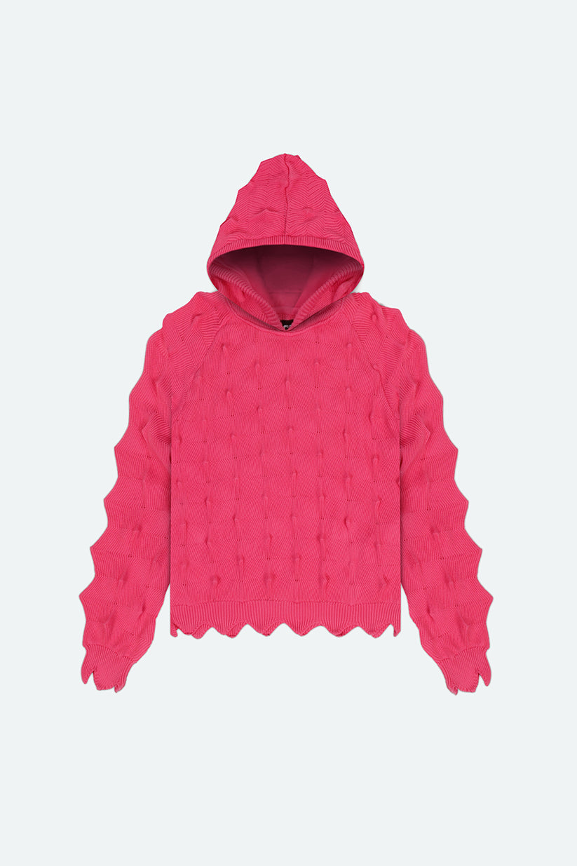 PUNK SPIKE HOODIE (NATTY PINK)