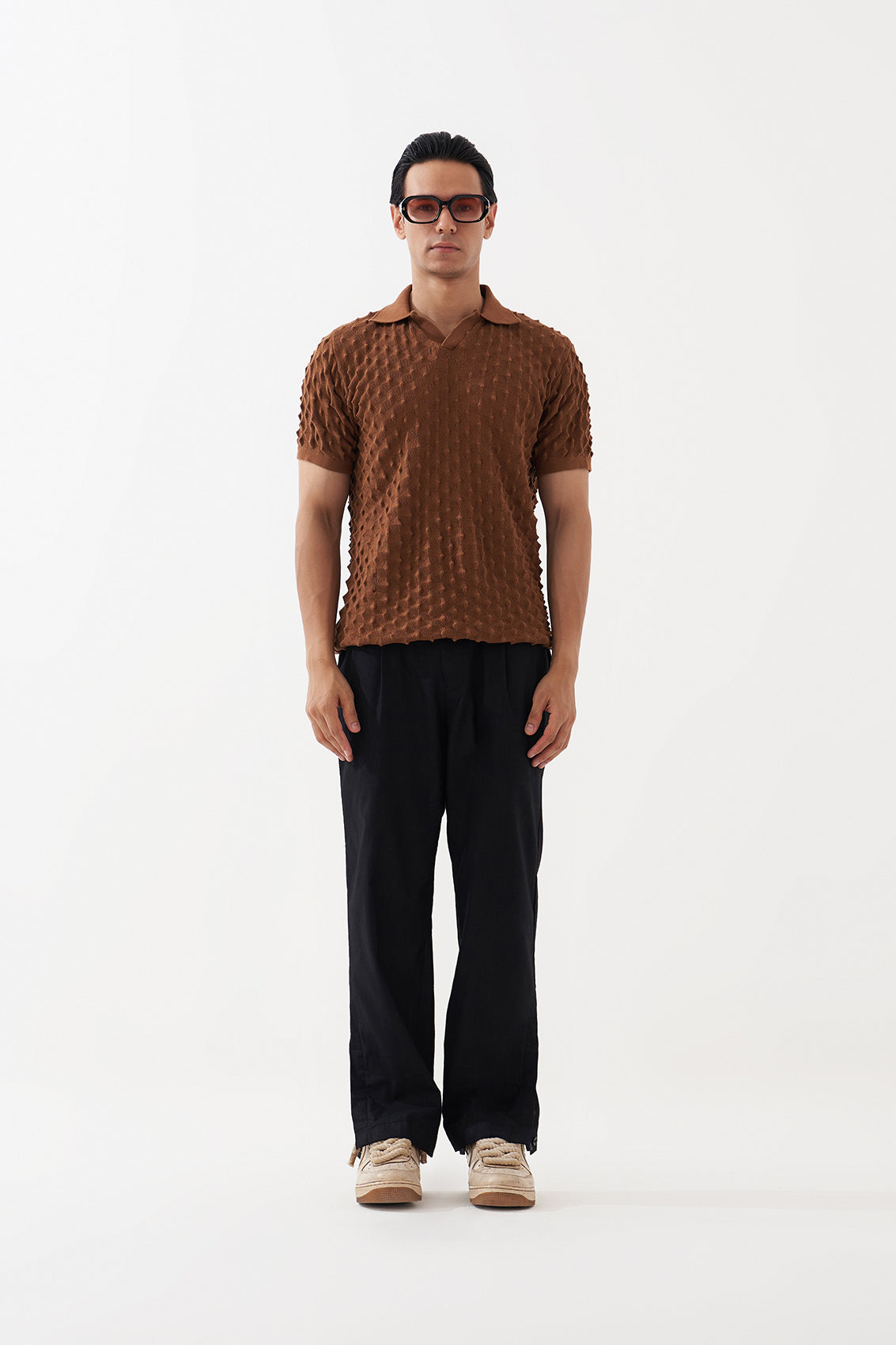 SPIKEY POLO (BEAR BROWN)