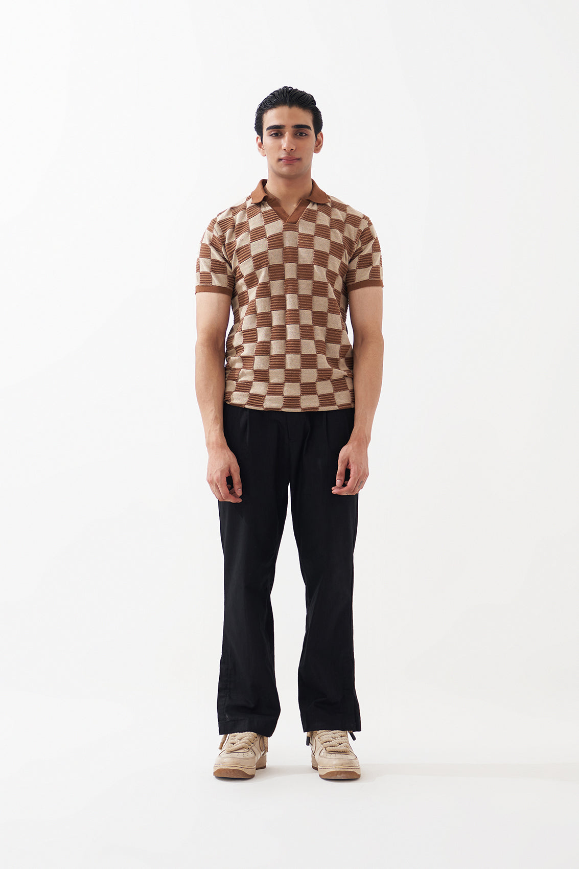 DAMIER POLO (COFFEE)