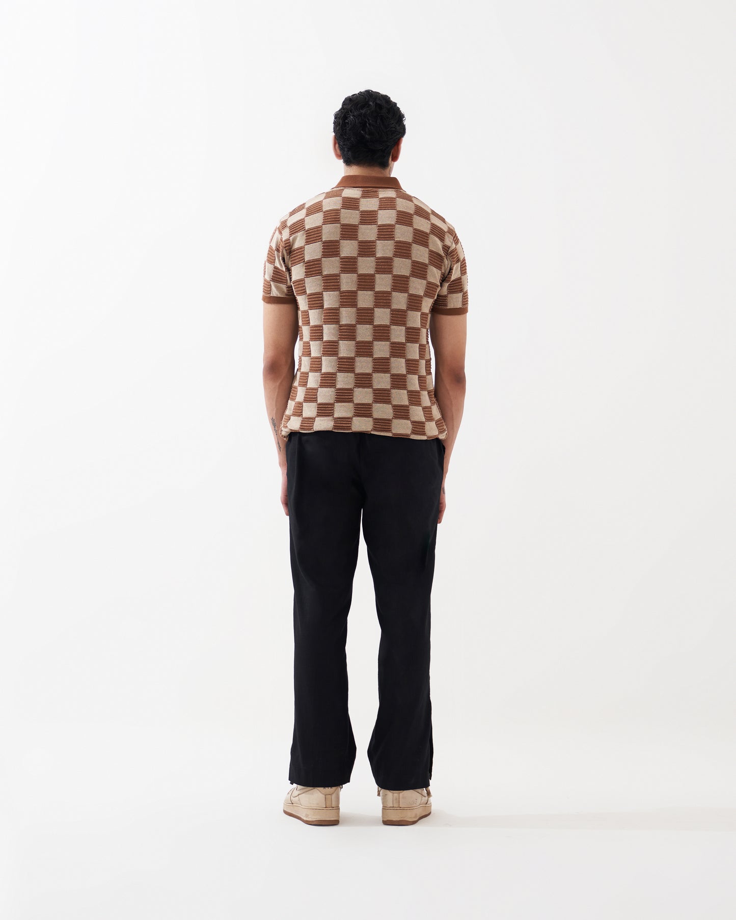 DAMIER POLO (COFFEE)