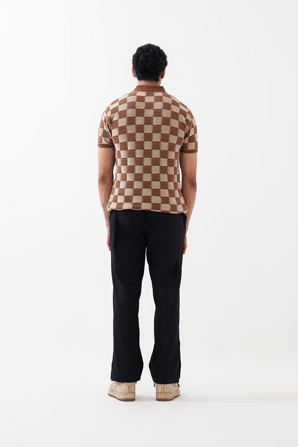 DAMIER POLO (COFFEE)